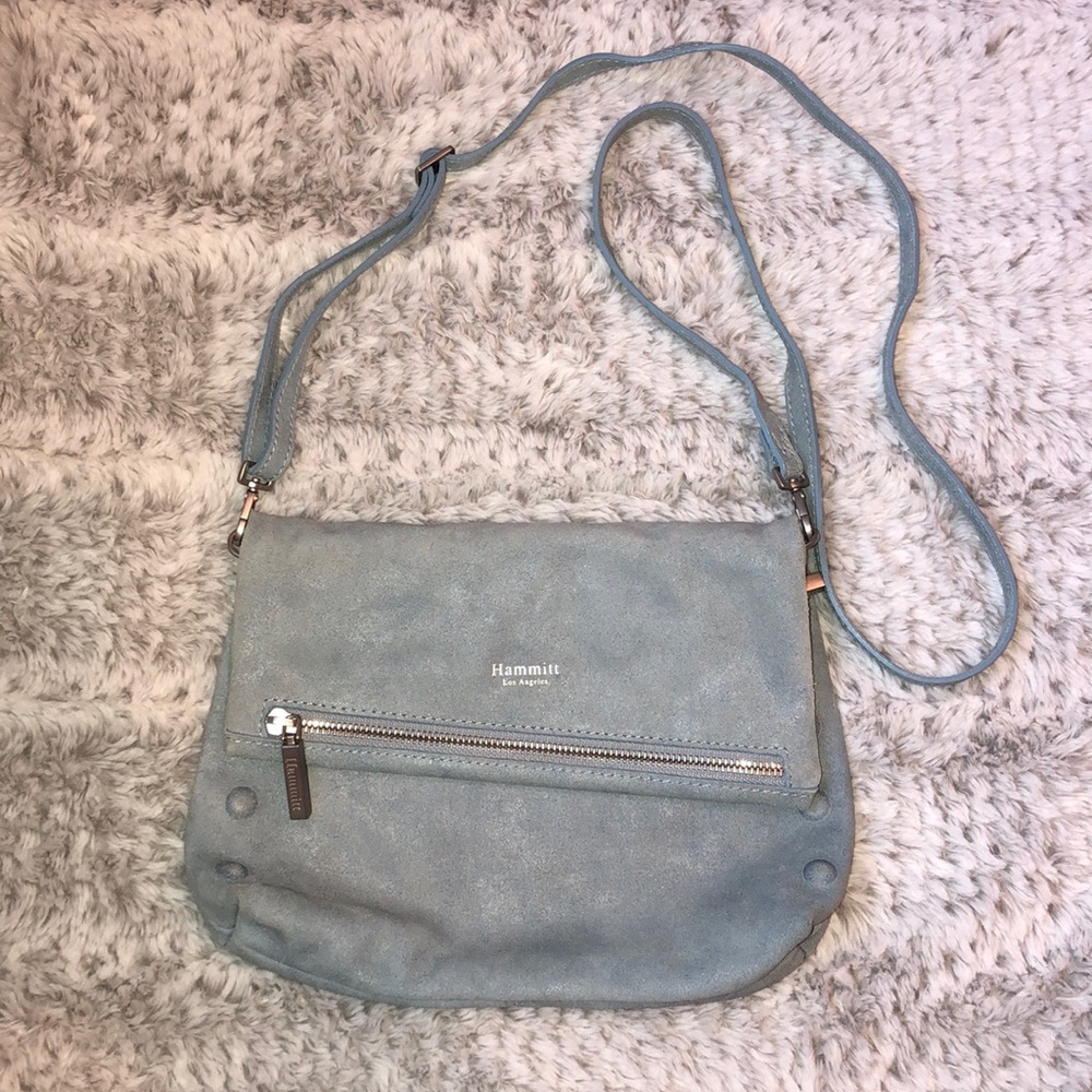 EUC Hammitt VIP Embossed Suede Crossbody
